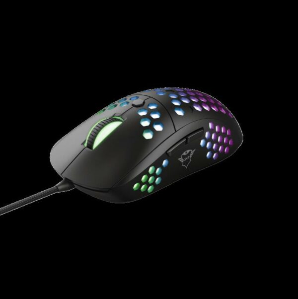 MOUSE TRUST, „GXT 960 Graphin”, gaming, cu fir, USB, optic, 10000 dpi, butoane/scroll 6/1, iluminare, butoane programabile, buton selectare viteza, negru, „TR-23758” (timbru verde 0.18 lei)