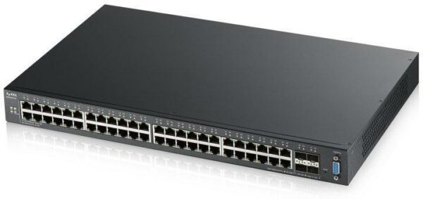 SWITCH ZYXEL, porturi Gigabit x 48, SFP+ x 4, managed, rackabil, carcasa metalica, „XGS2210-52-EU0101F” (timbru verde 2 lei)