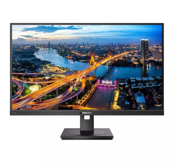 MONITOR PHILIPS 27 inch, home, office, IPS, WQHD (2560 x 1440), Wide, 300 cd/mp, 4 ms, DisplayPort, „276B1/00” (timbru verde 7 lei)