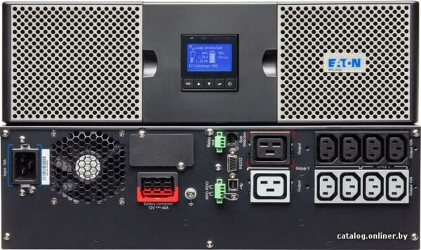 UPS Eaton, Online, Tower/rack, 2200 W, fara AVR, IEC x 8, display LCD, back-up 11 – 20 min. „9PX2200IRT3U” (timbru verde 40 lei)