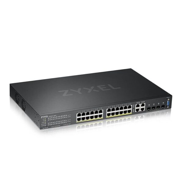 SWITCH PoE ZYXEL, port Gigabit x 24, SFP SFP x 4, managed, rackabil, carcasa metalica, „GS2220-28HP-EU0101F” (timbru verde 2 lei)