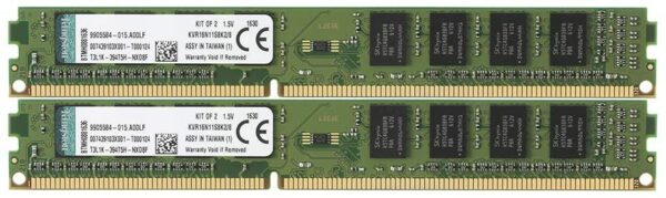 Memorie DDR Kingston DDR3 8 GB, frecventa 1600 MHz, 8 GB x 2 module, radiator, „KVR16N11S8K2/8”