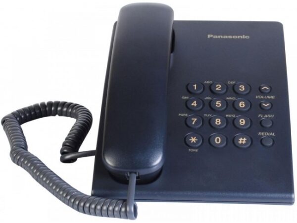 Telefon analogic KX-TS500FXC,indigo, „KX-TS500FXC” (timbru verde 0.8 lei)