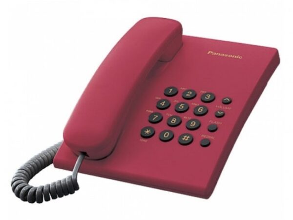 Telefon analogic KX-TS500FXR,rosu, (timbru verde 0.8 lei)