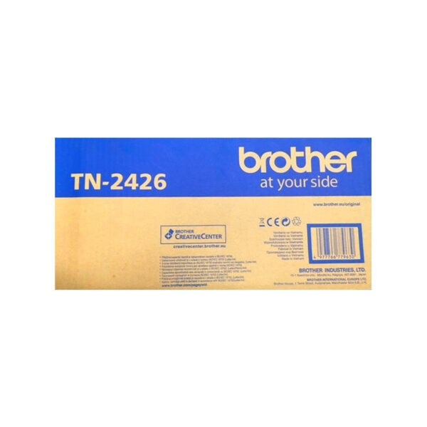 Toner Original Brother Black,TN2426, pentru HL-L2312|L2352|L2372|DCP-L2512|L2532|L2552|MFC-L2712|MFC-L2712|L2732, 4.5K, incl.TV 1.2 RON, „TN2426”