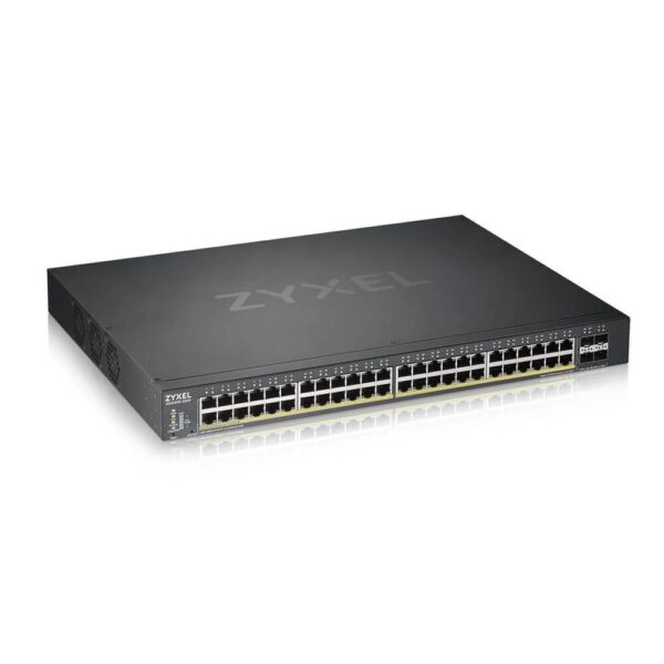 SWITCH PoE ZYXEL, port Gigabit x 48, SFP SFP+ x 4, managed, rackabil, „XGS1930-52HP-EU0101F” (timbru verde 2 lei)