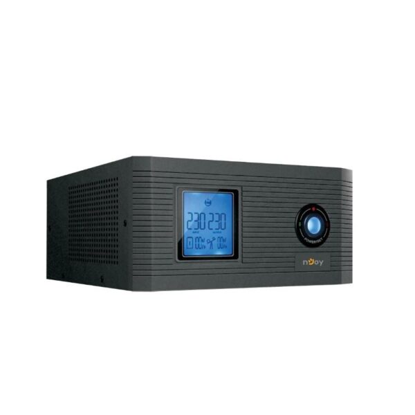 UPS Njoy ” Aira 600″, Line int., brick, 500 W, fara AVR, Schuko x 2, display LCD, „UPCSTLP860TAICP01B” (timbru verde 40 lei)