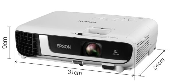 PROIECTOR EPSON EB-W51, lampa UHE, 4000 lumeni, rezolutie WXGA (1280 x 800), contrast 16.000 : 1, VGA, HDMI, Composite Video (Video RCA), USB 2.0, 3.5 mm jack, boxe, „V11H977040” (timbru verde 4 lei)