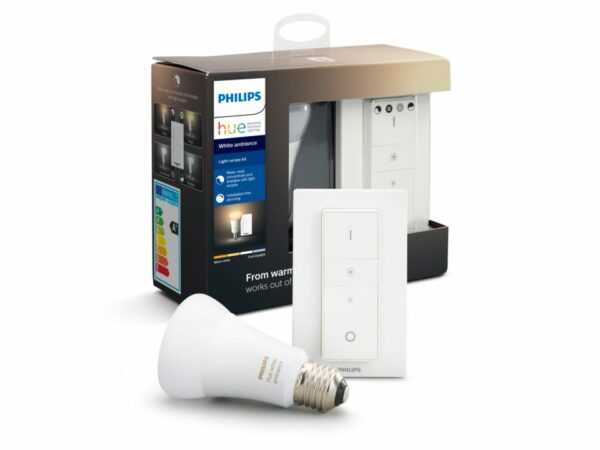 BEC cu intrerupator smart LED Philips, soclu E27, putere 8.5 W, forma spot, lumina toate nuantele de alb, alimentare 220 – 240 V, „000008718699673208” (timbru verde 0.45 lei)