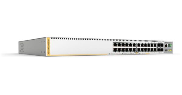SWITCH Allied Telesis, Gigabit x 20|100/1000/5000 x 4, SFP+ x 4, managed, rackabil, carcasa metalica, „AT-x530-28GTXm-50” (timbru verde 2 lei)