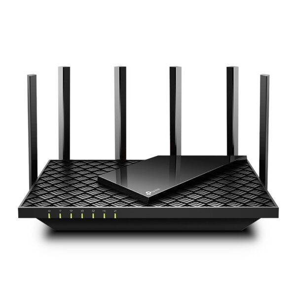 ROUTER TP-LINK wireless 5400Mbps,1 x WAN Gigabit, 4 porturi Gigabit, 1 x USB 3.0, 2.4 Ghz/5 Ghz dual band, 6 antene externe, WI-FI 6 „Archer AX73” (timbru verde 0.8 lei)