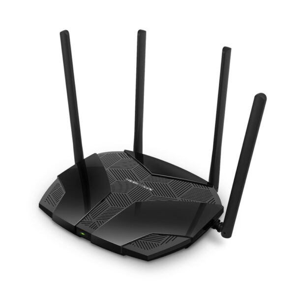 ROUTER MERCUSYS wireless 1800Mbps, 4 porturi LAN Gigabit, 1 port WAN Gigabit, Dual Band AC1800 4 x antena externa, Wi-Fi 6, „MR70X” (timbru verde 0.8 lei)