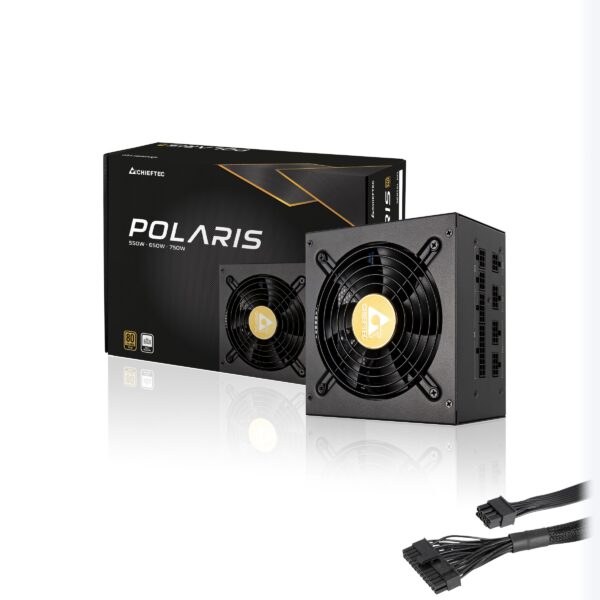 SURSA Chieftec Polaris 1050 W, modulara, certificare 80 Plus Gold, ventilator 140 mm x 1, PCI-E 6+2 pin x 2, SATA x 4, „PPS-1050FC” (timbru verde 2 lei)