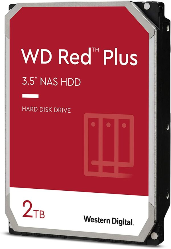 HDD WD 2TB, Red Plus, 5.400 rpm, buffer 128 MB, pt NAS, „WD20EFZX”