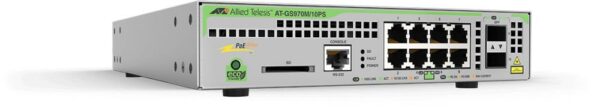 SWITCH. PoE Allied Telesis, port Gigabit x 8, SFP SFP x 2, managed, rackabil, carcasa metalica, „AT-GS970M/10PS-50” (timbru verde 2 lei)