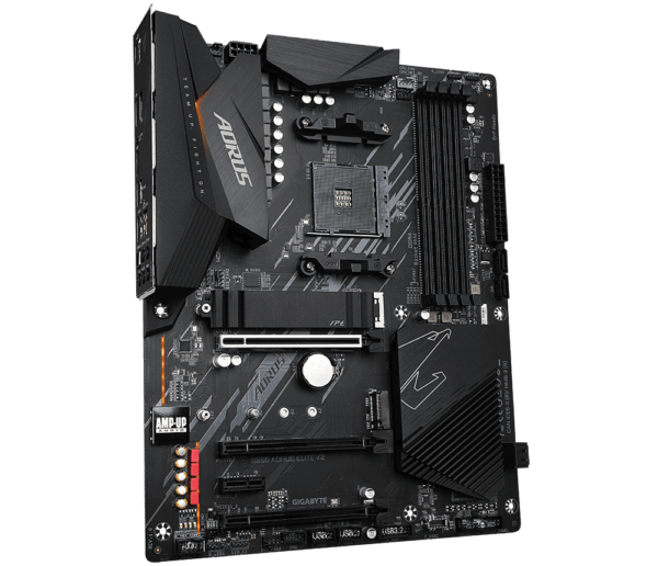 PLACA de BAZA Gigabyte „B550 AORUS ELITE V2”, skt AM4, ATX, AMD B550, 4 x DDR4, max. 128 GB, 4 x SATA, 2 x M.2, 7.1, „B550 AORUS ELITE V2”