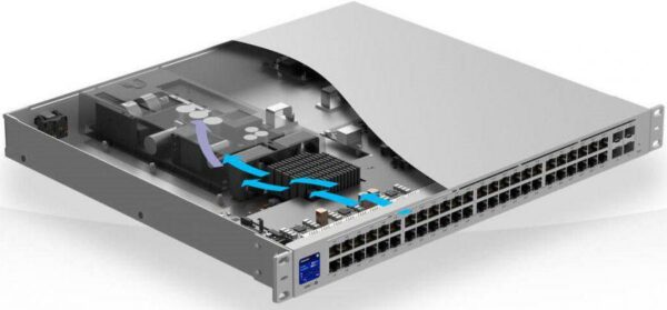 SWITCH Ubiquiti, Gigabit x 48, SFP+ x 4, managed, rackabil, carcasa metalica, „USW-PRO-48” (timbru verde 2 lei)