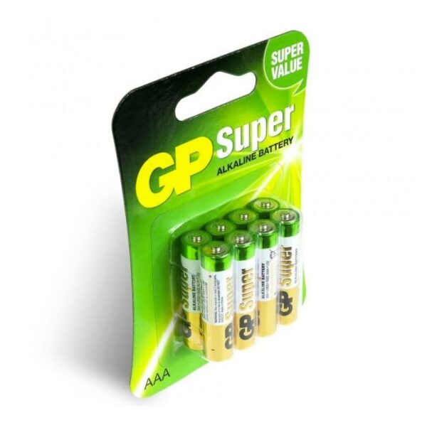 Baterie GP Batteries, Super Alcalina AAA (LR03) 1.5V alcalina, blister 8 buc. „GP24A-2UE8” „GPPCA24AS106” (timbru verde 0.64 lei)