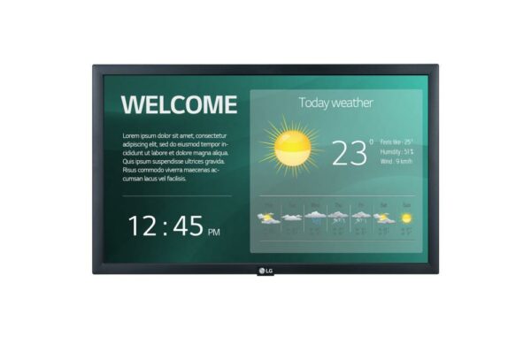 MONITOR LG – signage 22 inch, home | office, IPS, Full HD (1920 x 1080), Wide, 250 cd/mp, 14 ms, HDMI, „22SM3G” (timbru verde 15 lei)
