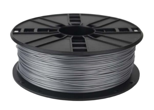 FILAMENT GEMBIRD pt. imprimanta 3d, PLA, 1.75mm diamentru, 1Kg / bobina, aprox. 330m, topire 190-220 grC, silver, „3DP-PLA1.75-01-S”