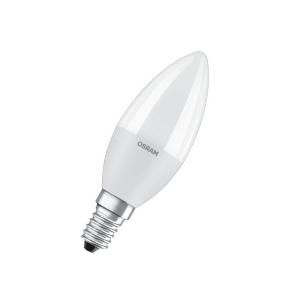 BEC LED Osram, soclu E14, putere 7W, forma lumanare, lumina alb naturala, alimentare 220 – 240 V, „000004058075311886” (timbru verde 0.45 lei)