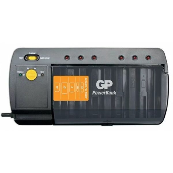 Incarcator GP Batteries, ReCyko compatibil NiMH universal (AA/AAA/9V/C/D), nu include acumulatori, wall charger, 4 LED-uri indicare incarcare, „GPPB320GS-UE1” „GPACCPB32000” (timbru verde 0.8 lei)
