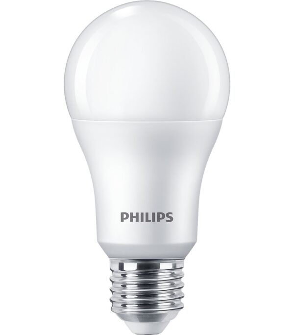 SET 6 becuri LED Philips, soclu E27, putere 13W, forma clasic, lumina alb calda, alimentare 220 – 240 V, „000008718699775568” (timbru verde 2.7 lei)