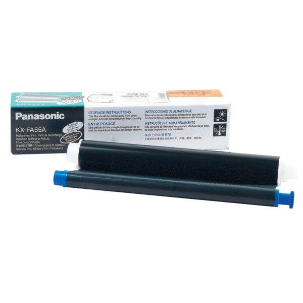 Film TTR Original Panasonic Black, KX-FA55A-E, pentru KX-FP80|KX-FP81|KX-FP82|KX-FP85|KX-FP86|KX-FP88|KX-FM89|KX-FM90|KX-FPC91|KX-FPC95|KX-FP151|KX-FP152|KX-FP153|KX-FP155|KX-FP158, 140, incl.TV 0 RON, „KX-FA55A-E”