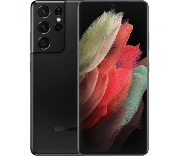 SMARTphone Samsung, „Galaxy S21 Ultra” ecran 6.8 inch, dual sim, rez. camera 108 Mpix, memorie interna 128 GB, 5G, Android, acumulator 5000 mAh, negru, „SM-G998BZKD” (timbru verde 0.55 lei)