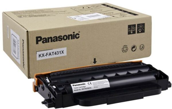 Toner Original Panasonic Black, KX-FAT431X, pentru KX-MB2230-HX|KX-MB2270-HX|KX-MB2545-HX|KX-MB2515-HX|KX-MB2575- HX, 6K, (timbru verde 1.2 lei) , „KX-FAT431X”
