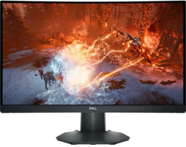 MONITOR Dell 23.6 inch, Gaming, VA, Full HD (1920 x 1080), Wide | curbat, 350 cd/mp, 4 ms, HDMI | DisplayPort, „S2422HG-05” (timbru verde 7 lei)