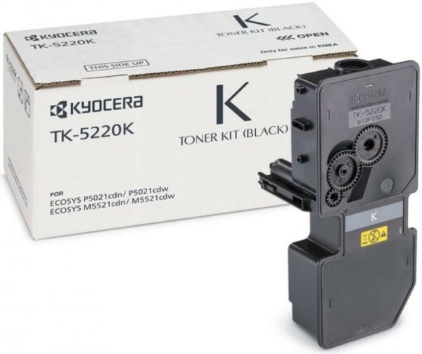 Toner Original KYOCERA Black, TK-5220K, pentru ECOSYS M5521CDN|M5521CDW, 1.2K, (timbru verde 1.2 lei) , „TK-5220K”