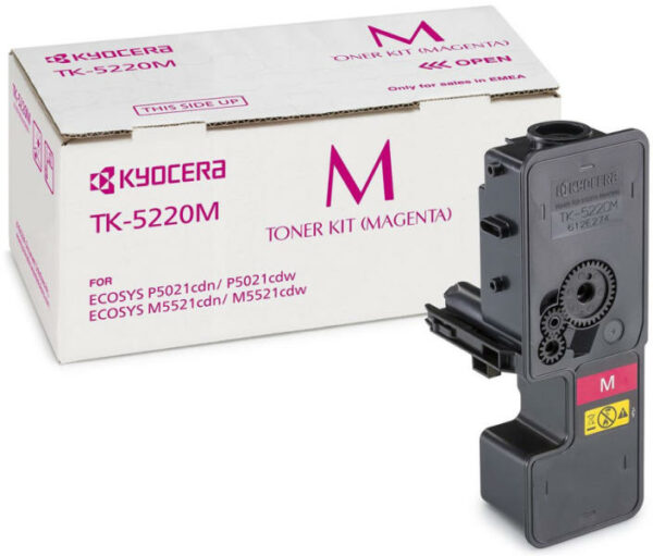 Toner Original KYOCERA Magenta, TK-5220M, pentru ECOSYS M5521CDN|M5521CDW, 1.2K, (timbru verde 1.2 lei) , „TK-5220M”