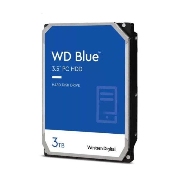 HDD WD 3TB, Blue, 5.400 rpm, buffer 64 MB, pt desktop PC, „WD30EZAZ”