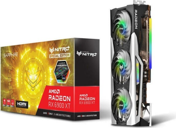 PLACA VIDEO SAPPHIRE „NITRO+ AMD Radeon RX 6900 XT SE”, 16 GB GDDR6 256 biti, PCI Express 4.0 x 16, HDMI DisplayPort x 3, sistem racire aer, „11308-03-20G” (timbru verde 0.8 lei)