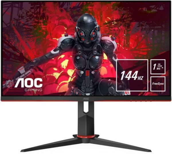 MONITOR AOC – gaming 27 inch, Gaming, IPS, Full HD (1920 x 1080), Wide, 250 cd/mp, 1 ms, HDMI | DisplayPort, „27G2U/BK” (timbru verde 7 lei)