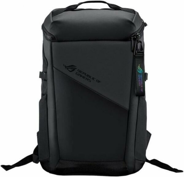 RUCSAC ASUS, pt. notebook de max 17 inch, 2 compartimente, buzunar frontal | buzunar lateral x 2, 930 g, poliester, negru, „90XB06L0-BBP000”