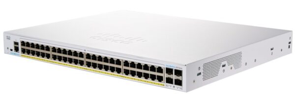 SWITCH. PoE CISCO, „CBS250 Smart”port Gigabit x 48, SFP SFP x 4, managed, rackabil, carcasa metalica, „CBS250-48P-4G-EU” (timbru verde 2 lei)