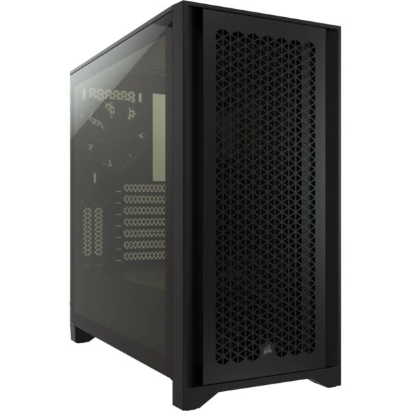 CARCASA CORSAIR Middle Tower, ATX, „4000D”, fara sursa, sticla securizata, fan x 2, USB 3.0 x 2, USB 3.1 gen 2 Type-C x 1, Jack 3.5 mm x 1, mesh pt. filtrare praf, negru, „CC-9011200-WW” (timbru verde 0.16 lei)