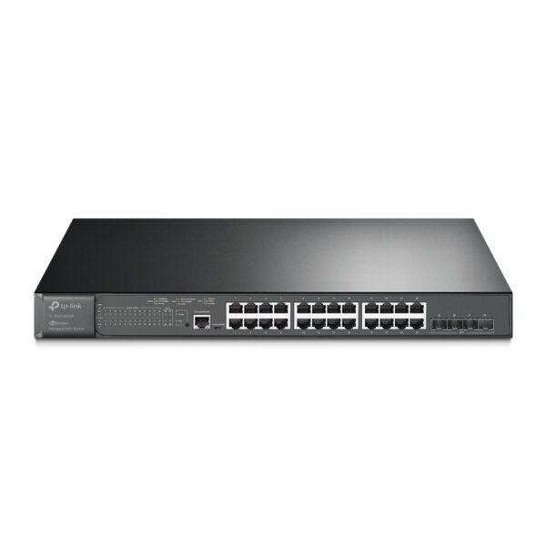 Switch cu management L2 TP-Link, 24 Porturi Gigabit, 4 x SFP+ Gigabit „TL-SG3428XMP” (timbru verde 2 lei)