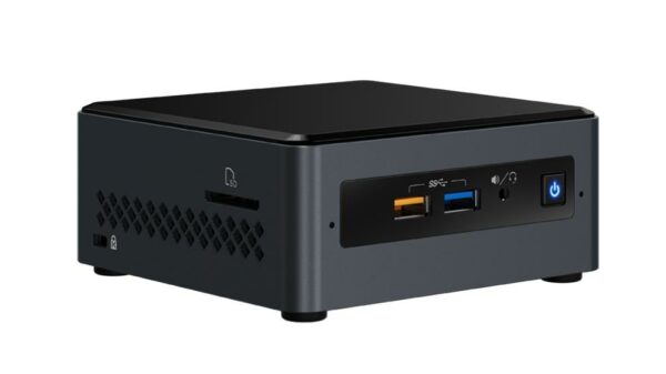 NUC INTEL, Ultra Compact Form Factor, Celeron J4005, nu RAM, nu HDD, nu SSD, placa video Intel UHD Graphics, „BOXNUC7CJYH 961251” (timbru verde 0.8 lei)