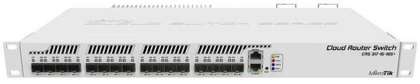 SWITCH Mikrotik, Gigabit x 1, SFP+ x 16, managed, rackabil, „CRS317-1G-16S+RM” (timbru verde 2 lei)