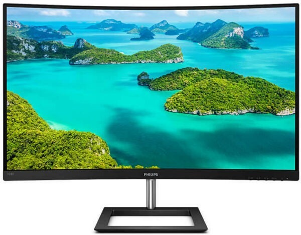 MONITOR Philips 32 inch, home | office, VA, 4K UHD (3840 x 2160), Wide, 250 cd/mp, 4 ms, HDMI | DisplayPort, „328E1CA/00” (timbru verde 7 lei)