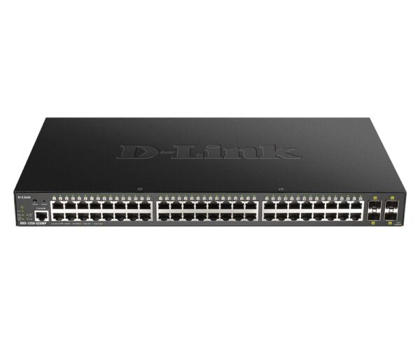 SWITCH. PoE D-Link, port Gigabit x 48, SFP SFP+ x 4, managed, carcasa metalica, „DGS-1250-52XMP” (timbru verde 2 lei)