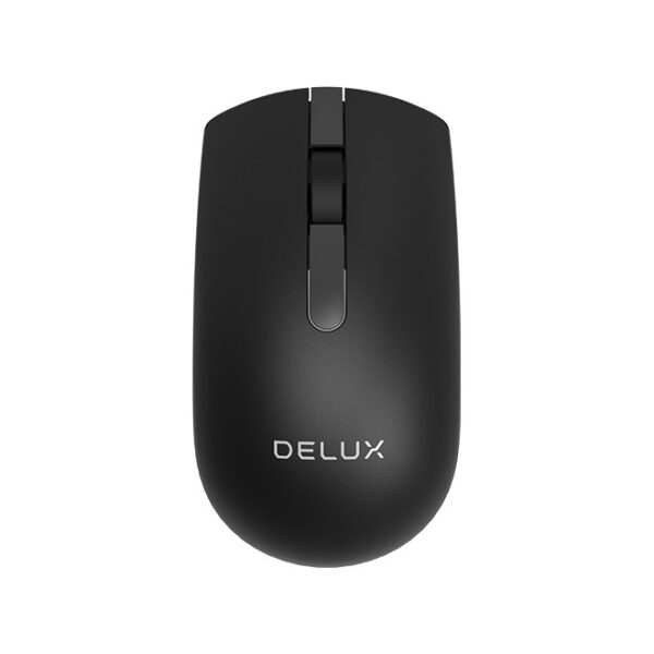 MOUSE DELUX, PC sau NB, wireless, 2.4GHz, optic, 1000 dpi, butoane/scroll 3/1, , negru, „M322GX” (timbru verde 0.18 lei)