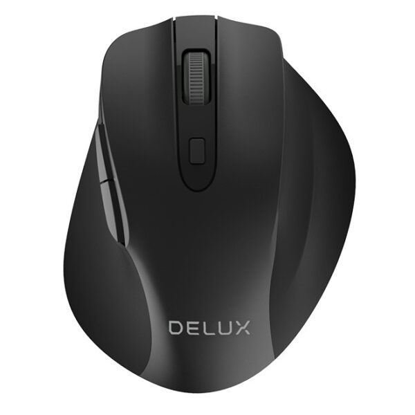 MOUSE DELUX, PC sau NB, wireless, 2.4GHz, optic, 1600 dpi, butoane/scroll 6/1, , negru, „M517GX” (timbru verde 0.18 lei)