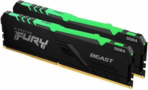 Memorie DDR Kingston DDR4 32 GB, frecventa 3200 MHz, 16 GB x 2 module, radiator, „KF432C16BB1K2/32”