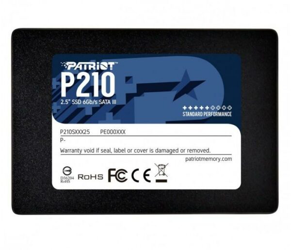 SSD PATRIOT P210, 256GB, 2.5 inch, S-ATA 3, 3D TLC Nand, R/W: 500/400 MB/s, „P210S256G25”
