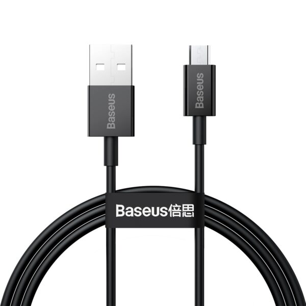 CABLU alimentare si date Baseus Superior, Fast Charging Data Cable pt. smartphone, USB la Micro-USB 2A, 1m, negru „CAMYS-01” (timbru verde 0.08 lei) – 6953156208476