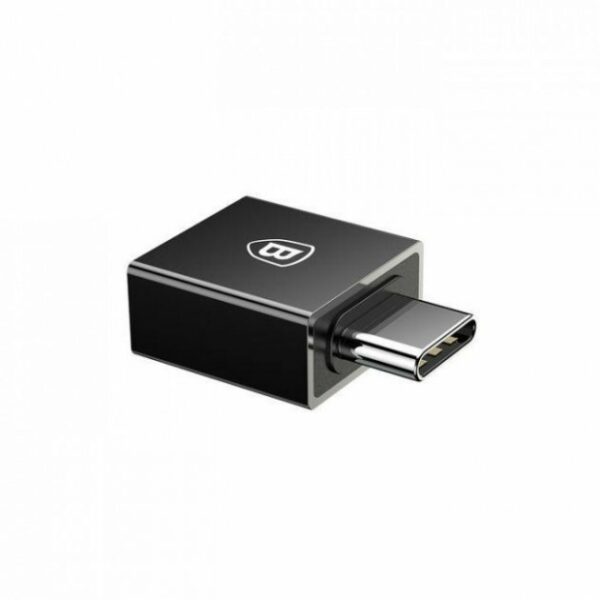 ADAPTOR Baseus Exquisite OTG, USB Type-C(T) to USB(M), negru „CATJQ-B01” (timbru verde 0.08 lei) – 6953156270336